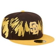 thumbnail image 3 of Men's New Era Brown/Gold San Diego Padres Retro Pattern 59FIFTY Fitted Hat, 3 of 6