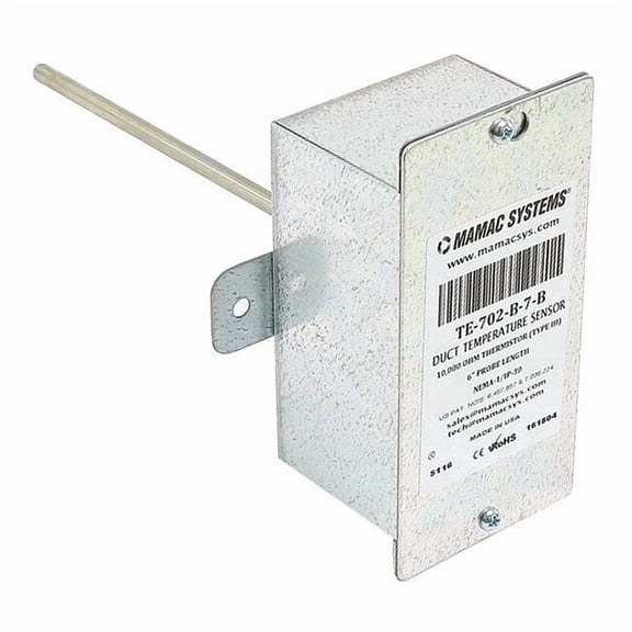 Mamac Duct Sensor, 6" TE-702-B-7-B