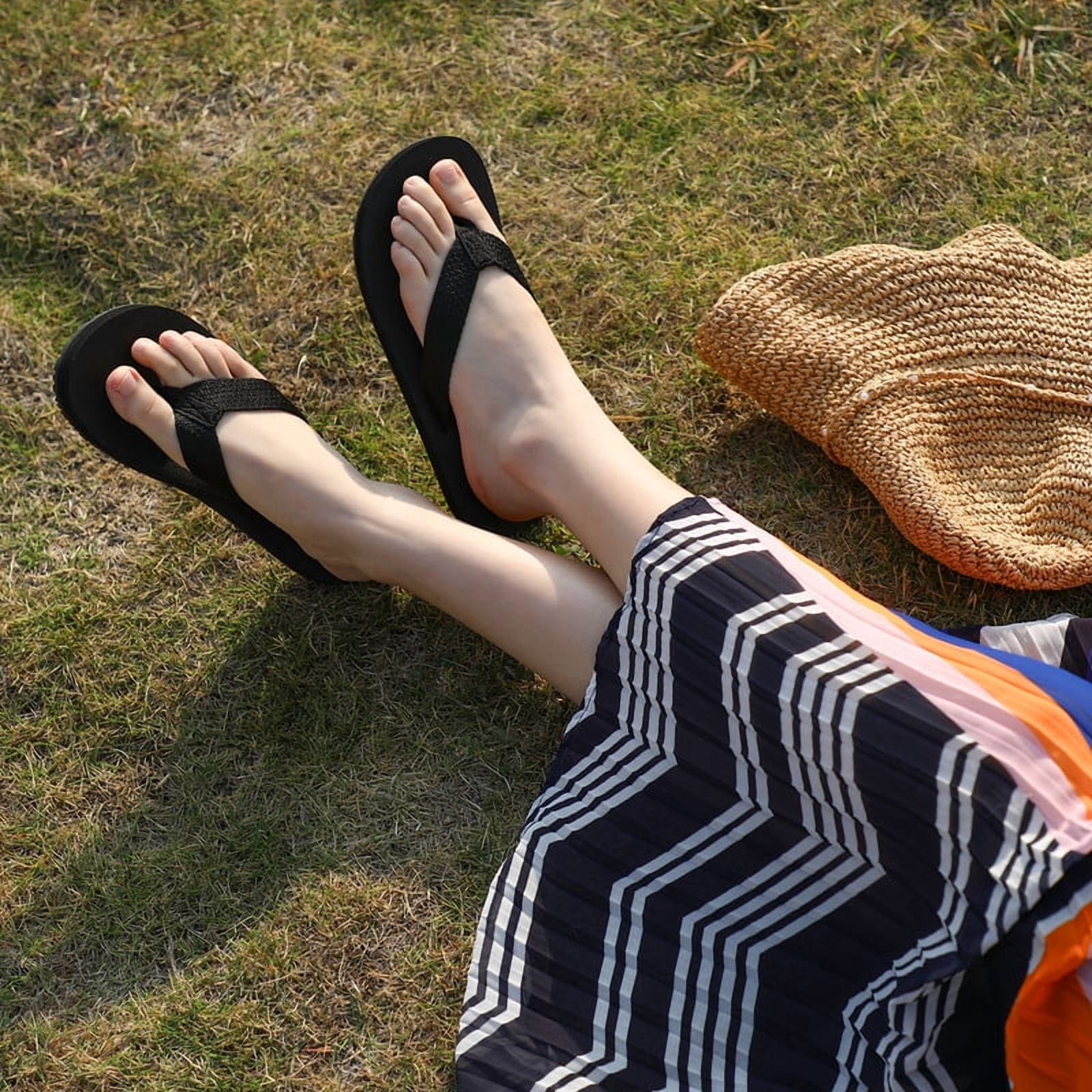 Teahoo Women's Arch Support Flip Flops photo 4