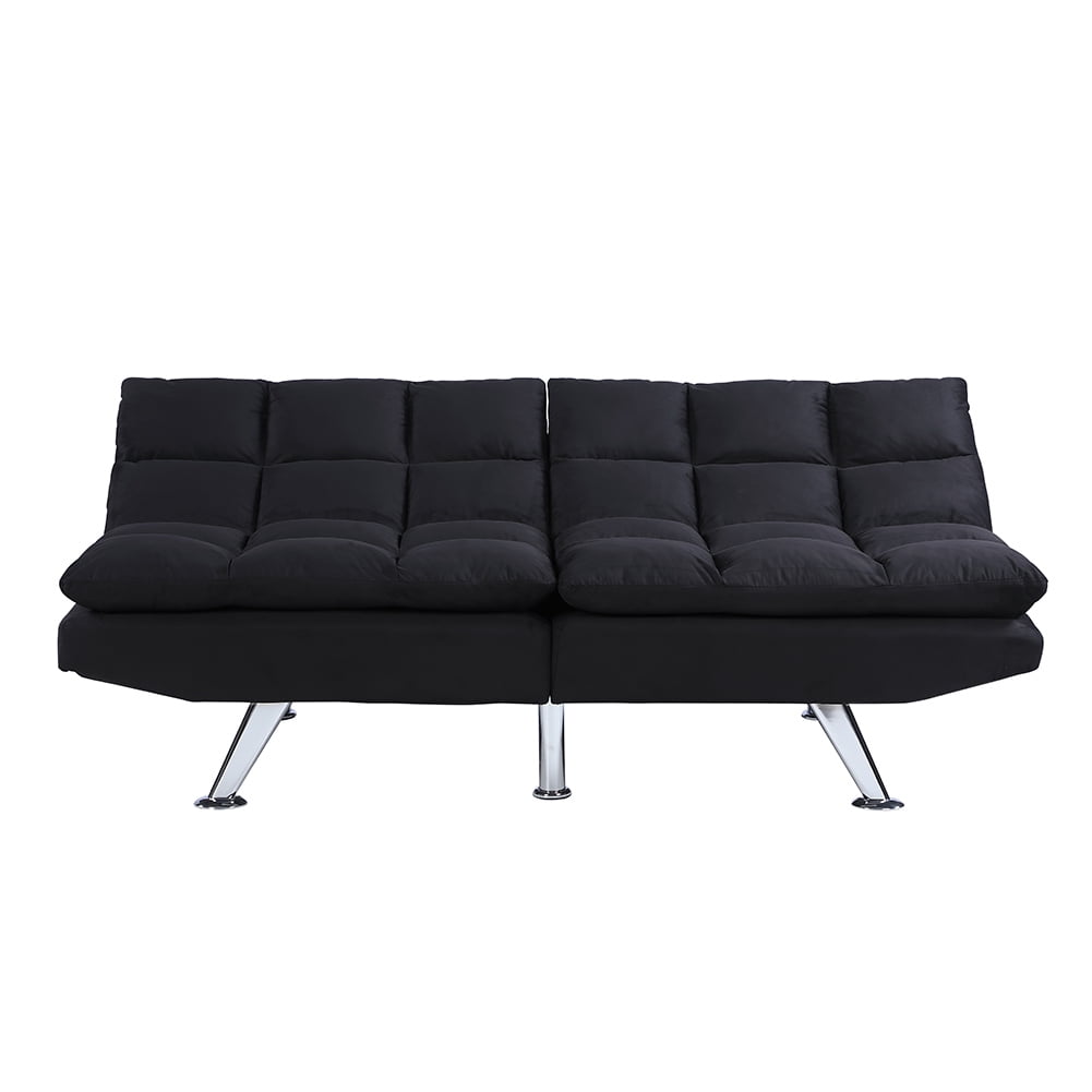 Kepooman Modern Futon Couch Convertible Loveseat Sleeper for Living Room, Twin Size, Black Kepooman Modern Futon Couch Convertible Loveseat Sleeper for Living Room, Twin Size, Black