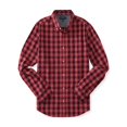 thumbnail image 1 of Aeropostale Mens Gingham LS Button Up Shirt, Rojo, Mediano Aeropostale Botones al frente, 1 of 1