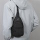 thumbnail image 5 of Bolso bandolera para hombre | Bolso de pecho ligero e impermeable de 0,2 kg | Mochila bandolera multifuncional para deportes al aire libre con puerto para auriculares para viajes y ocio, 5 of 6