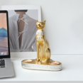 thumbnail image 4 of 1PC Candle Holder Ancient Cat God Cat Double Candlestick Ornament Aromatherapy Candlestick Atmosphere Decoration Ornament Ornament Gold, 4 of 5