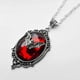 thumbnail image 3 of Red Bat Pendant Necklace Halloween Bat Necklace Pendant Necklace Alloy Material, 3 of 5