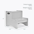 thumbnail image 3 of Dream On Me Little Steps Step Stool / Anti-slid base / Multipurpose Kids Step Stool / Sturdy & solid stool for kids Pebble Grey, 3 of 9