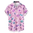 thumbnail image 4 of Lopecy-Sta Men's Tops, Tees & Shirts Summer Beach Casual Hawaiian Shirt, Ocean Animal Short Sleeve Button Shirt, Tropical Summer Gifts, 4 of 6