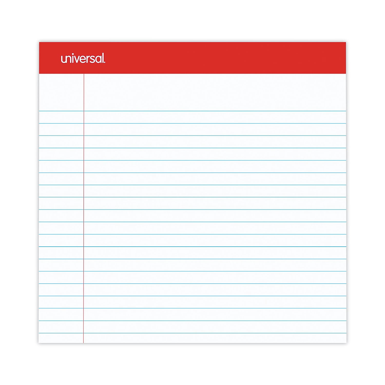 UNIVERSAL Perforated Edge Writing Pad Legal Ruled Letter White 50 Sheet Dozen 20630