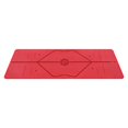 thumbnail image 5 of LIFORME Love Travel Yoga Mat- Patented Alignment System, Warrior-Like Grip, Non-Slip, Eco-Friendly and Biodegradable, Ultra-Lightweight, Sweat Resistant, Long, Wide and Thick (Red), 5 of 5