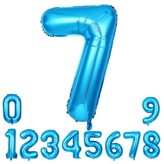 2024 Balloons 40 inch Blue Foil Number Balloons for 2024 New Year