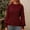 Wine, variant on Ahabrexf Womens Long Sweaters, Loose Solid Color Pullover Knitted Sweater with Round Neck