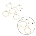 thumbnail image 2 of MasteelfCA 5Pcs Alloy Anklets Rhinestone Ankle Chain Delicate Ankle Jewelry Foot Chain Ankle Chain Golden, 2 of 7