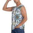 thumbnail image 3 of Haiem Men's Flowers and Butterflies Print Tank Tops Summer Sleeveless Cut Off Workout T-Shirts Fitness Vest Athletic Undershirts-X-Large, 3 of 8