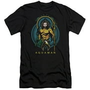 Aquaman Movie Aqua Nouveau S/S Adult 30/1 T-Shirt Black