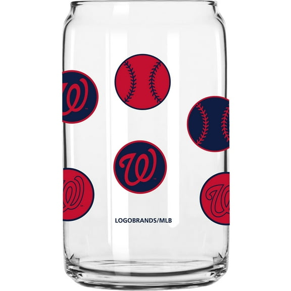 Washington Nationals 16oz. Smiley Can Glass