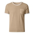 thumbnail image 3 of Guluxicc Knitted T Shirts for Men Lightweight Short Sleeve Shirts Classic Fit Summer Casual Outfit with Pocket, 3 of 6