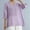 Purple, variant on ZZwxWA Women's Cotton Linen Embroidery Tunic 3/4 Lantern Sleeve Blouses Casual Shirt Tops
