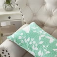 thumbnail image 3 of Home Soft Things 2 Piece Printed Microfiber Throw Pillow Cover Set - Birdsong Teal - 14" x 26", 3 of 5