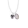 thumbnail image 2 of Delight Jewelry Silvertone White Dots on Black Spinners Best Mom Ever Charm Necklace, 2 of 4