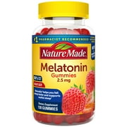 Nature Made Melatonin 2.5 mg Gummies, 130 Count, Value Size