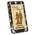 thumbnail image 2 of Custom Engraved Wooden Magnet Personalized Gift 30 Rustic Wedding Save The Date Wooden Magnet, 2 of 2