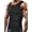 Black, variant on Pukitry Men Neoprene Sauna Suit Zipper Waist Trainer Vest Tank Top Trimmer Body Shaper with Adjustable Single Belt