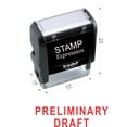 thumbnail image 2 of StampExpression - Preliminary Draft Office Self Inking Rubber Stamp - Red Ink (W-5589), 2 of 4