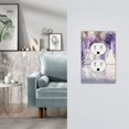 thumbnail image 5 of Balery Lavender Blooms Window for Duplex Wall Plates Kit, Electrical Outlet Covers, Standard Size 1-Gang 5.0" x3.0", Electric Receptacle Plug Covers-Style S, 5 of 6