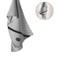 thumbnail image 1 of Toalla deportiva con cremallera para exteriores, toalla de bolsillo absorbente para yoga, negra, estructura estable, inmarcesible, fibra Vhermosa 221328-3, 1 of 4