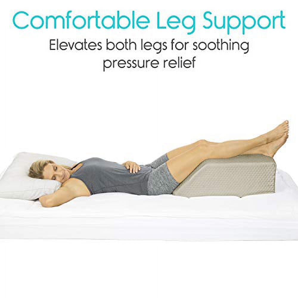 QISHFEN Leg Elevation Pillow Inflatable, Leg Rest Pillow Bed Wedge Post  Surgery Elevated Wedge Pillows for Sleeping,Hip and Knee Pain Relief, Foot  and