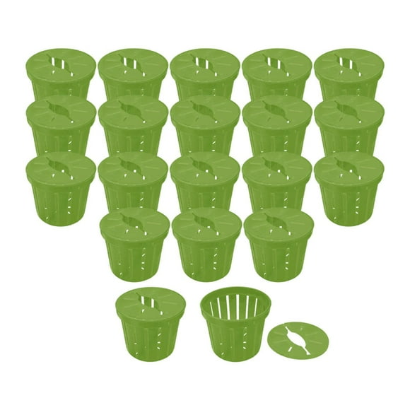 Cesta de plantación hidropónica de 20x Casa de plantación hidropónica Multi -propósito Regalos resistentes resistentes al jardín de interior tazas de Verde