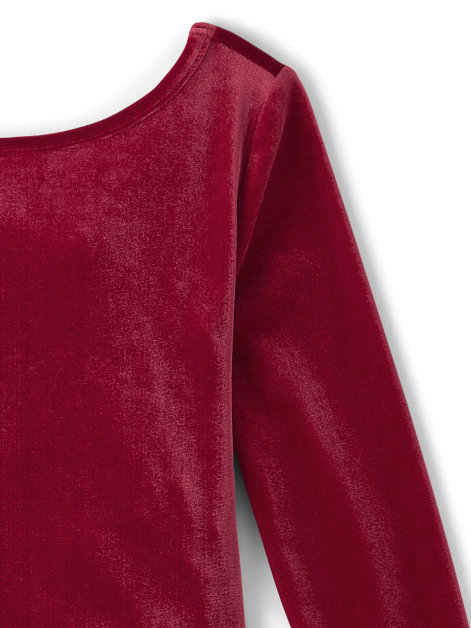 The Children's Place Girls Scoop Neck Long Sleeve Velour Bubble Dress, Sizes XS-XXL