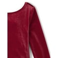 thumbnail image 2 of The Children's Place Girls Scoop Neck Long Sleeve Velour Bubble Dress, Sizes XS-XXL, 2 of 3