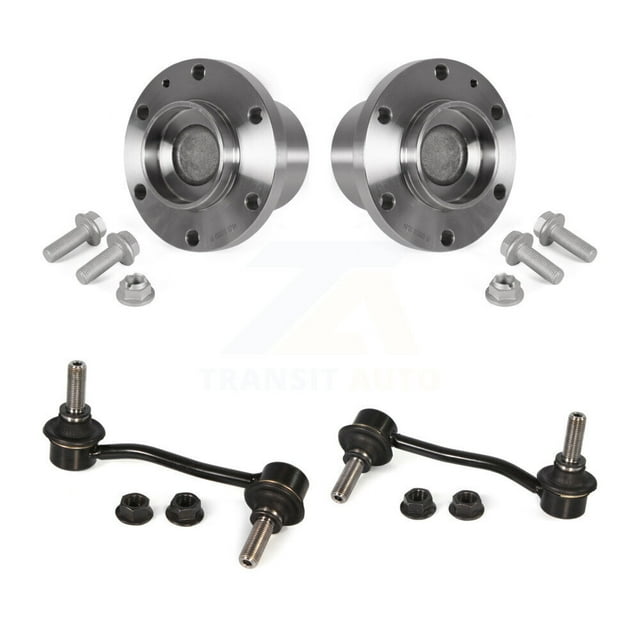 Transit Auto Front Hub Bearing Assembly and Link Kit for Car Mercedes-Benz Sprinter 2500 3500 Dodge Freightliner Without Heavy Duty Suspension - Left Right Side (Driver Passenger) K7T-101299