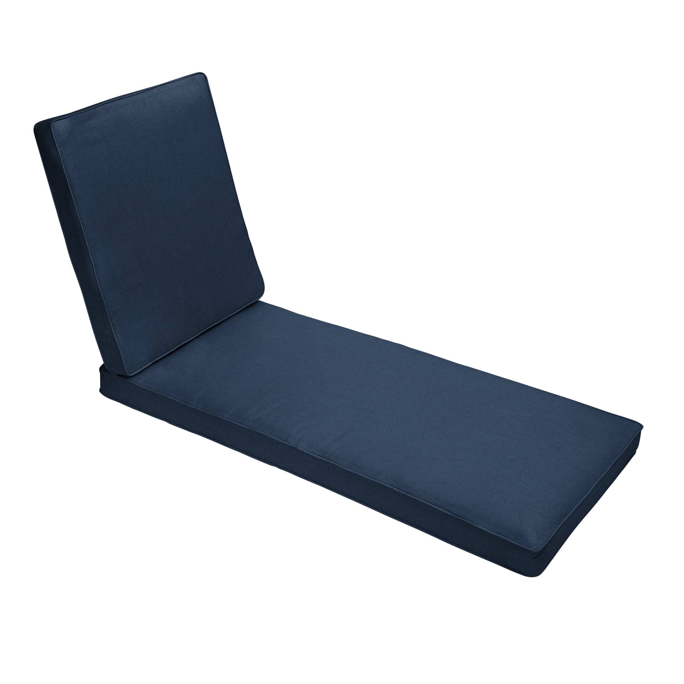 Sorra Home Navy Outdoor/Indoor Chaise Lounge Cushion 78 in x 21 in x 3 in