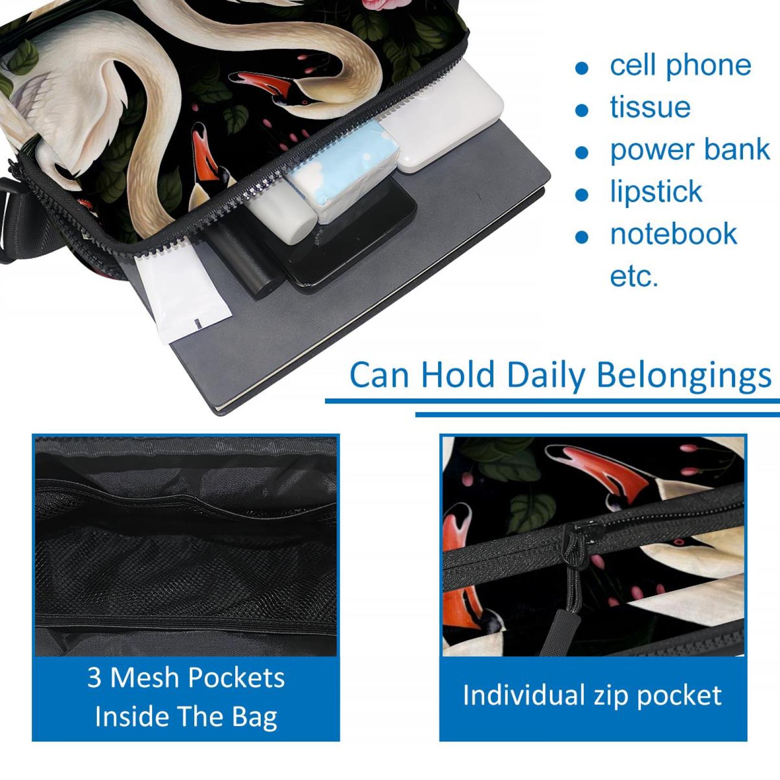 Swans Running Belt Fanny Packs Waist Packs with Extension Strap Unisex Lightweight Adjustable