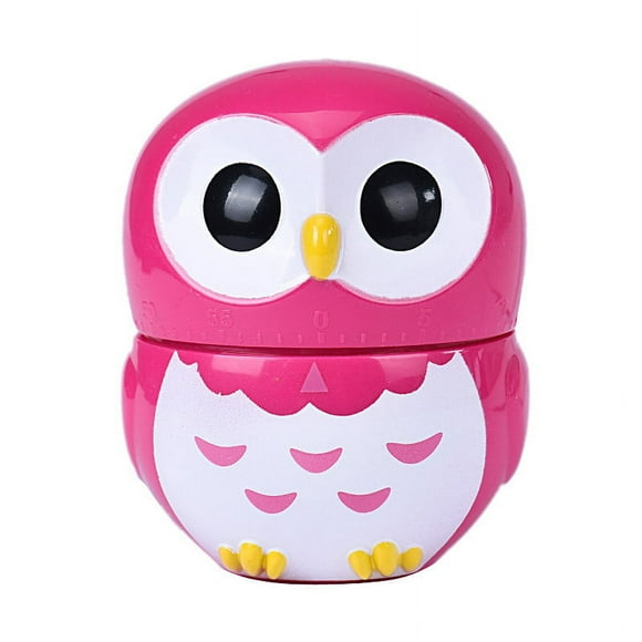 Owl Timer Kitchen 60 Minute Cooking Mechanical Home Decoration Hot Tile Brush Dish Scrub Brush with Soap Shoe Cleaning Brush Toilet Plungers Holders Couch Brush