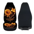thumbnail image 6 of XYZCANDO Car Seat Covers Polyester Front Seat Covers Auto Front Seat Covers Premium Anti-Scratch SUV Truck, Sunflower Butterfly Design, 6 of 10