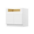 thumbnail image 4 of Furinno Shaker Farm Sink Bases Kitchen Cabinet, Ready to Assemble, 24 D x 36 W x 34.5 H, White, 4 of 9