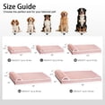 thumbnail image 6 of Exclusivo Mezcla Orthopedic Dog Bed with Head Pillow for Small and Medium Dogs, Removable and Machine-Washable Cover, 30"X20", Pink, 6 of 7