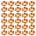 thumbnail image 1 of Unique Bargains Lot de 30 Rondelles de Comptoir M5 en Alliage d'Aluminium Anodisé, Orange, 1 of 4