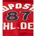 thumbnail image 2 of Aeropostale Hombre 87 Athl. Camiseta con adornos del departamento, rojo, talla extra pequeña, 2 of 2