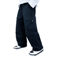 thumbnail image 3 of THJRPQJFD Boys Cargo Sweatpants Girls Straight Leg Elastic Waist Pants Athletic Open Bottom Jogger with Pockets Workout Trousers Hiking Preppy Track Pants Clothes, 3 of 6