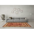 thumbnail image 3 of Ahgly Company Indoor Square Persian Brown Traditional Area Rugs, 3' Square, 3 of 4