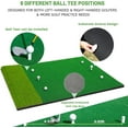 thumbnail image 5 of WFUN 5x4ft Hitting Thickened Artificial Turf Practice Golf Mat for Outdoor & Indoor, Gifts for Men/Golfers, 5 of 13