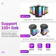 thumbnail image 3 of 50W RGB Light Wireless Bluetooth Subwoofer with Power Bank Reverse Charging, 3 Sound Effect, TW 100+ Link (TF Card/U Disk Aux), Portable RGB Light Speaker, 3 of 6