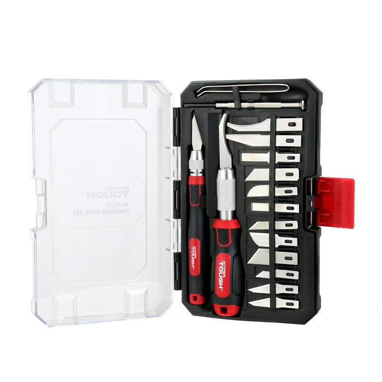 Hyper Tough Precision Knife Set 16-Piece with Handles Blades and Hyper Tough Precision Knife Set 16-Piece with Handles Blades and