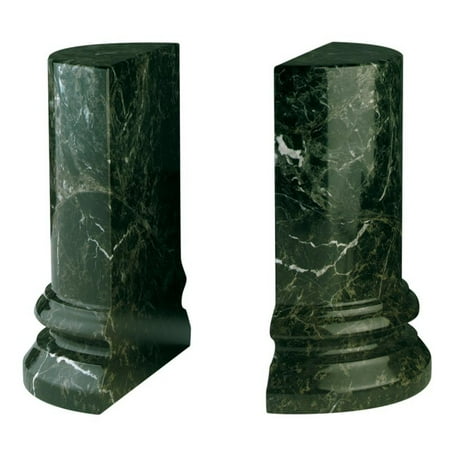 Jade Bookends - Jade Green Column Marble Bookends