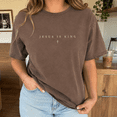 thumbnail image 3 of Comfort Colors Jesus Is King Shirt for Women, Minimalist Christian T-Shirt, Faith Based Religious Tee, Christian Mom Gift, Jesus Lover Shirt, 3 of 7
