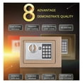Mini Safe Key Password,Double Insurance Antitheft Home Safe Deposit