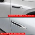 thumbnail image 4 of Car Silver Side Wing Emblem Cover Trim Stickers, 4 of 5